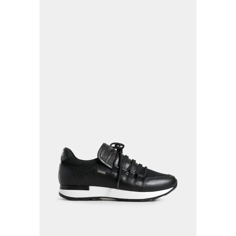 VELEZ - Vélez Zapatos Cordón Napoles 2.0 Cuero Mujer Punteras Contraste Negro