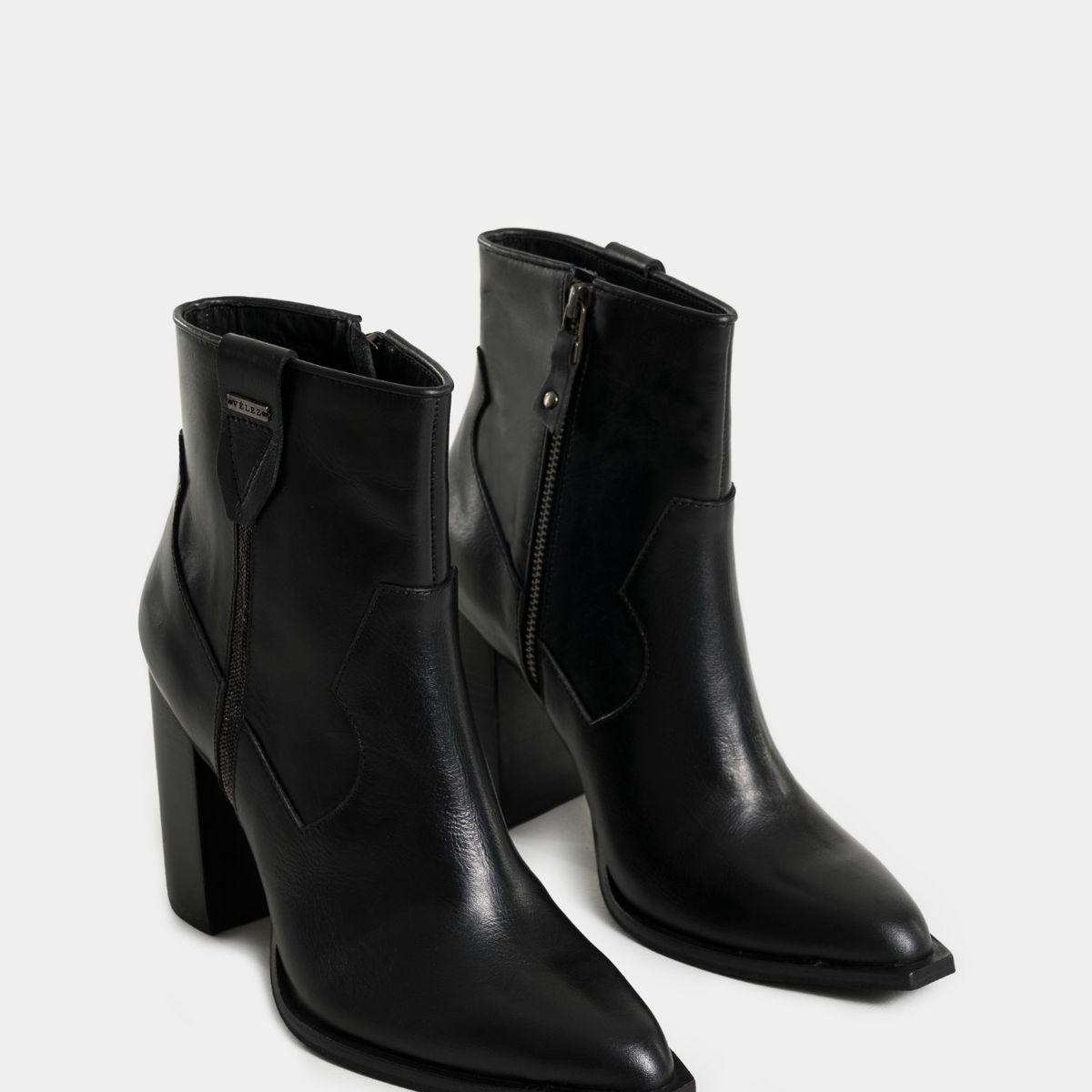 VELEZ - Vélez Botines Tatacoa De Cuero Para Mujer Detalle En Millaré Negro