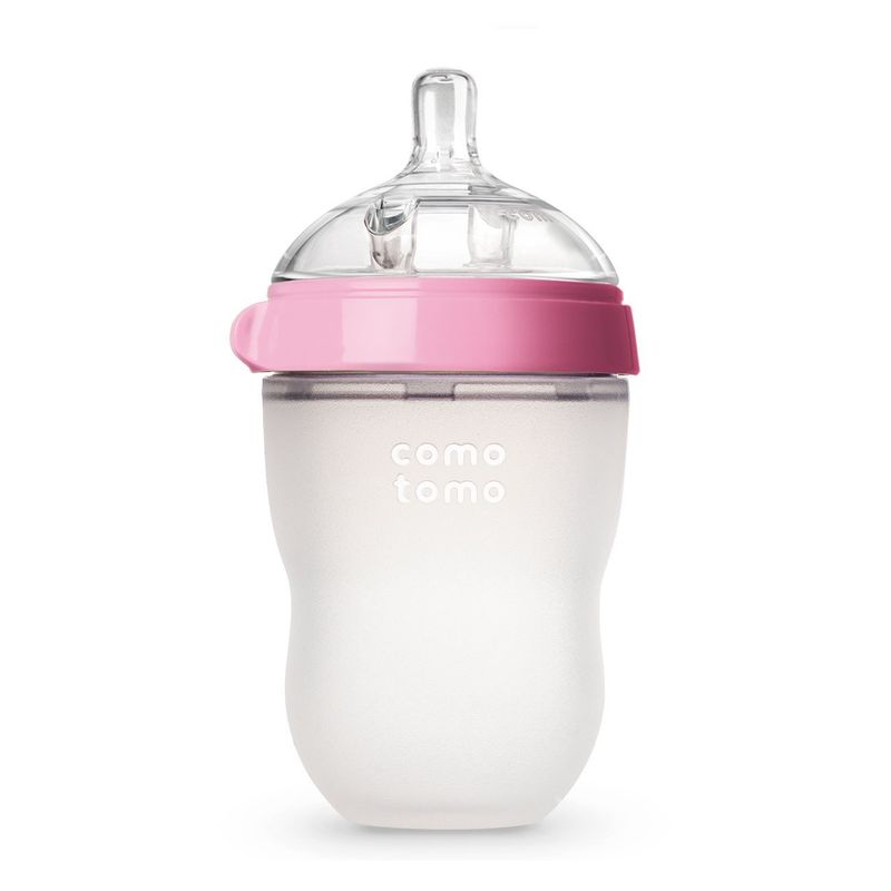 COMOTOMO - Tetero Biberon Silicona Comotomo Anticolico 8 Onz Para Bebe