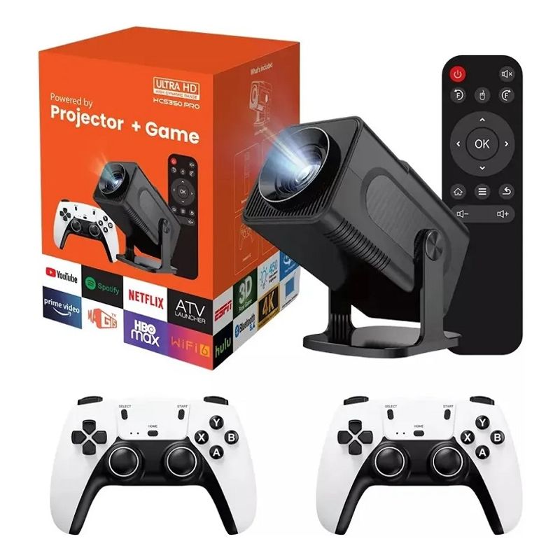 GAMET - Proyector Gamer Hcs350 Pro Wifi Android 12 Bt5.0