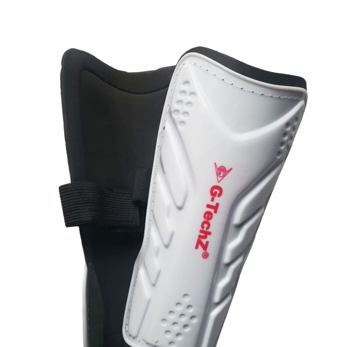 GENERICO - Canilleras Espinilleras Con Banda De Fútbol Niño - Blanco