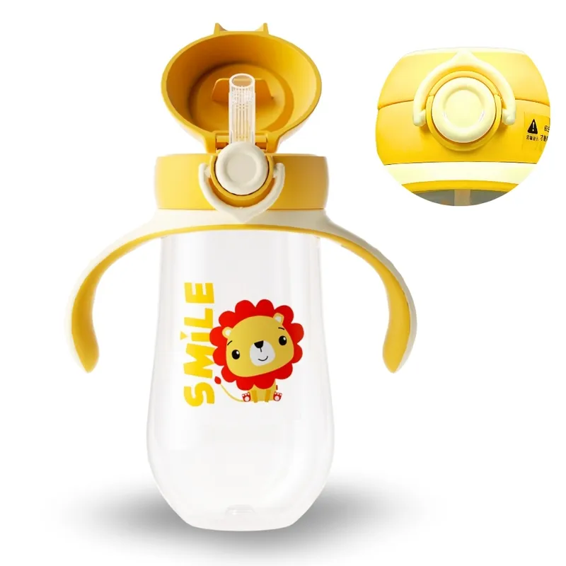 AMERICAN GENERICS - Vaso Entrenador 12oz Antiderrame Con Pitillo 330ml Para Bebe