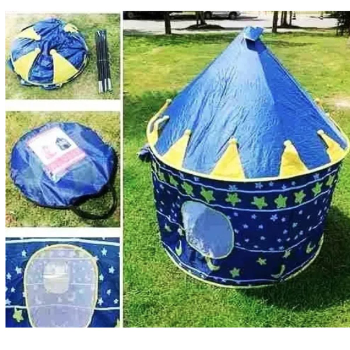 GENERICO - Carpa Castillo Niñas Niños Impermeable Infantil azul