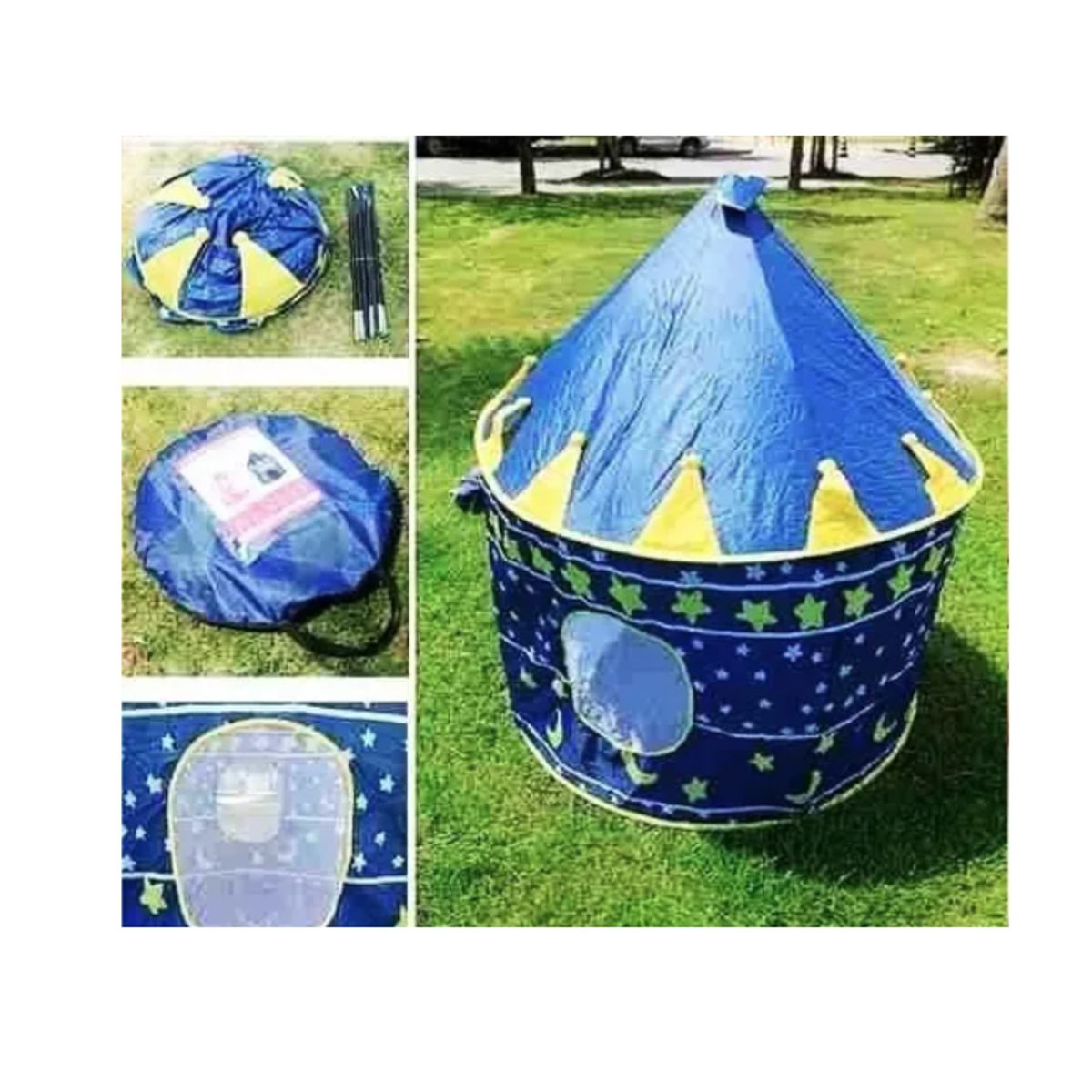GENERICO - Carpa Castillo Niñas Niños Impermeable Infantil azul