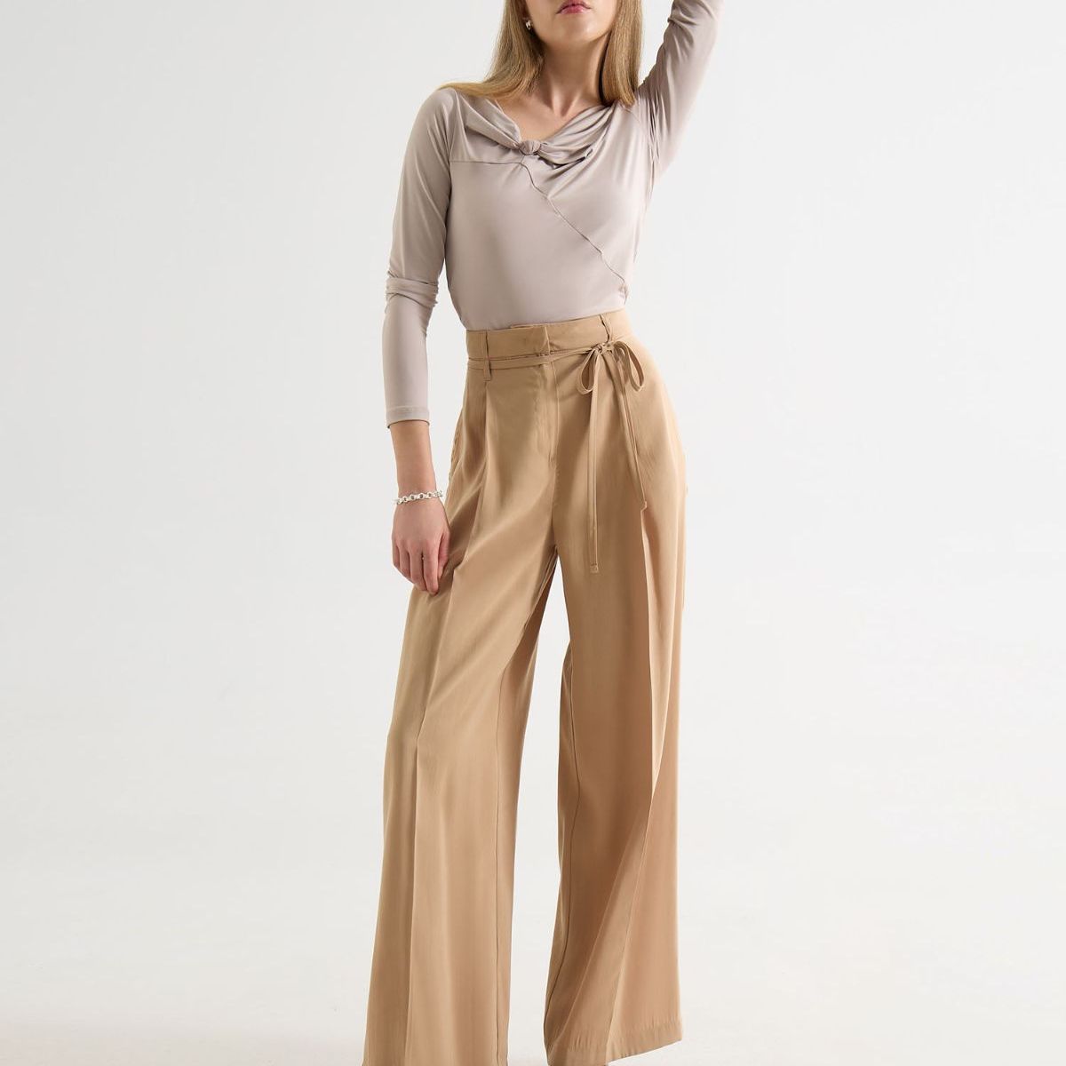SEVEN SEVEN - Pantalon Sastrero Peach  Para Mujer Camel Seven Seven