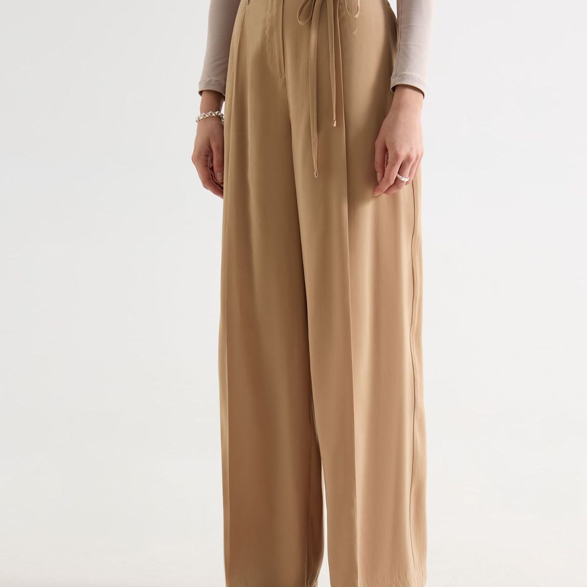 SEVEN SEVEN - Pantalon Sastrero Peach  Para Mujer Camel Seven Seven