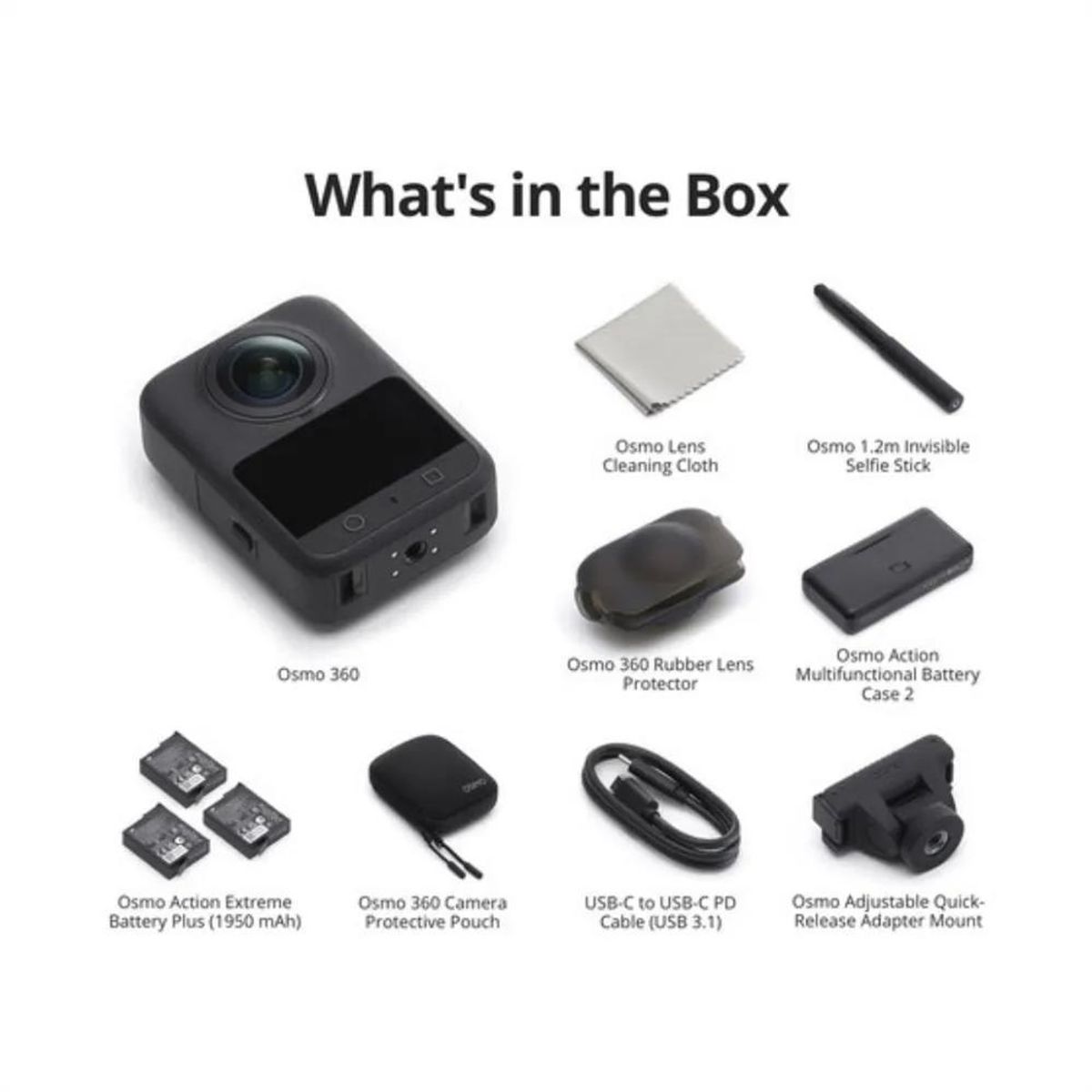 DJI - Cámara Dji Osmo 360 Adventure Combo