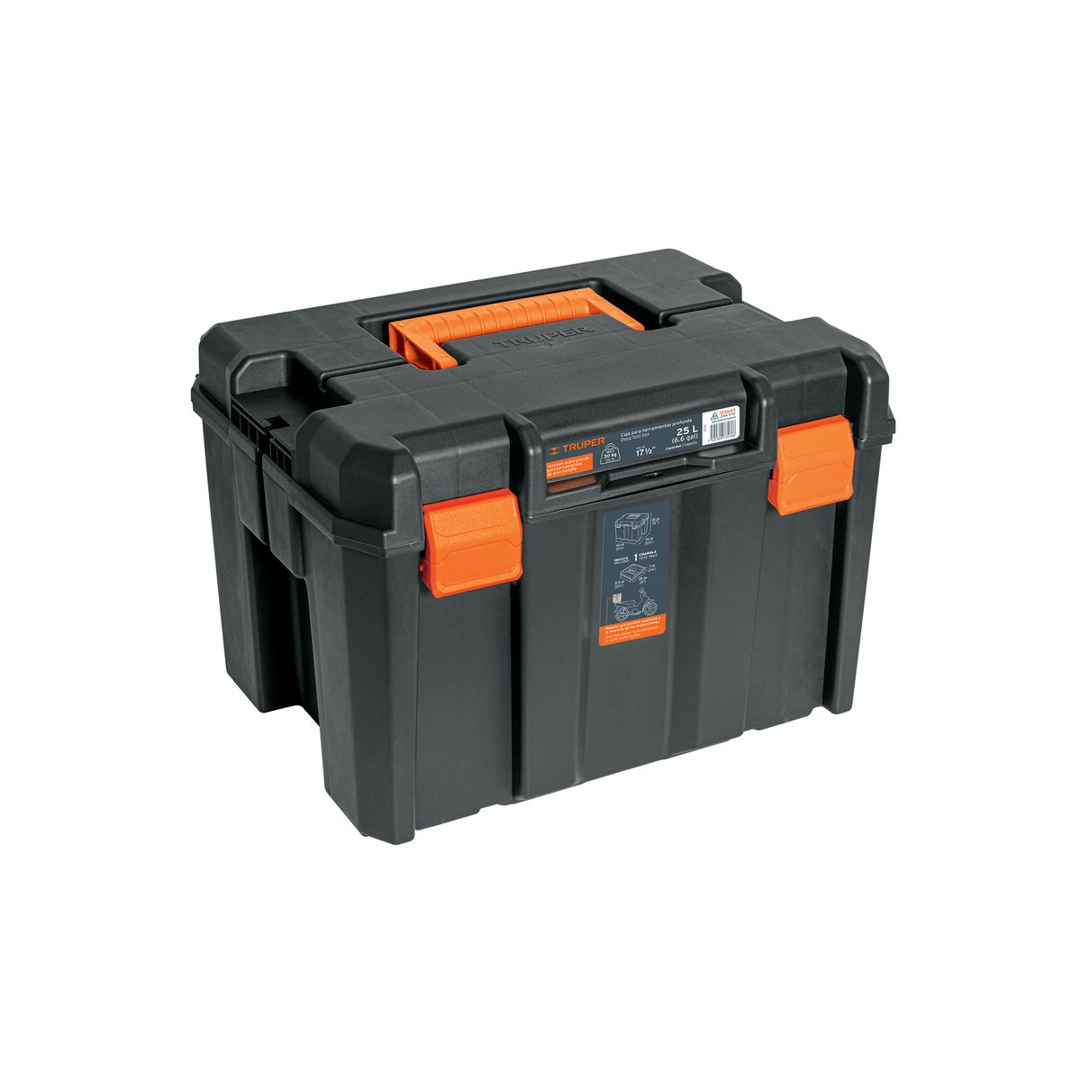TRUPER - Caja De Herramientas Moto 44x30cm Capacidad 25l Truper