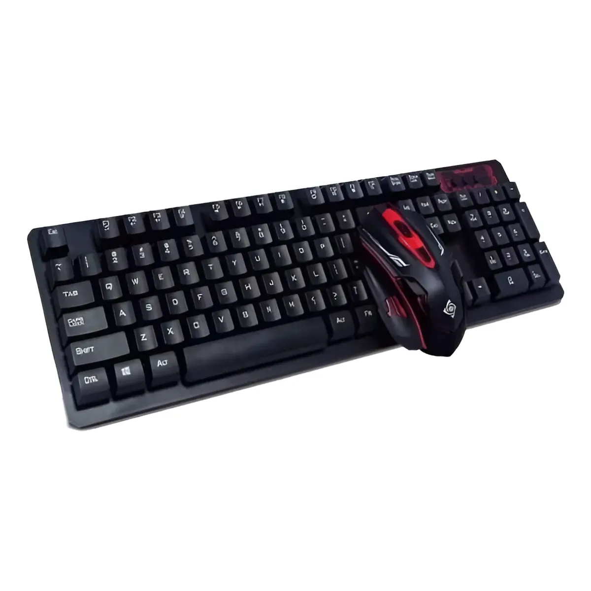 GENERICO - Combo Inalambrico 24ghz Compacto Teclado + Mouse 1600dpi