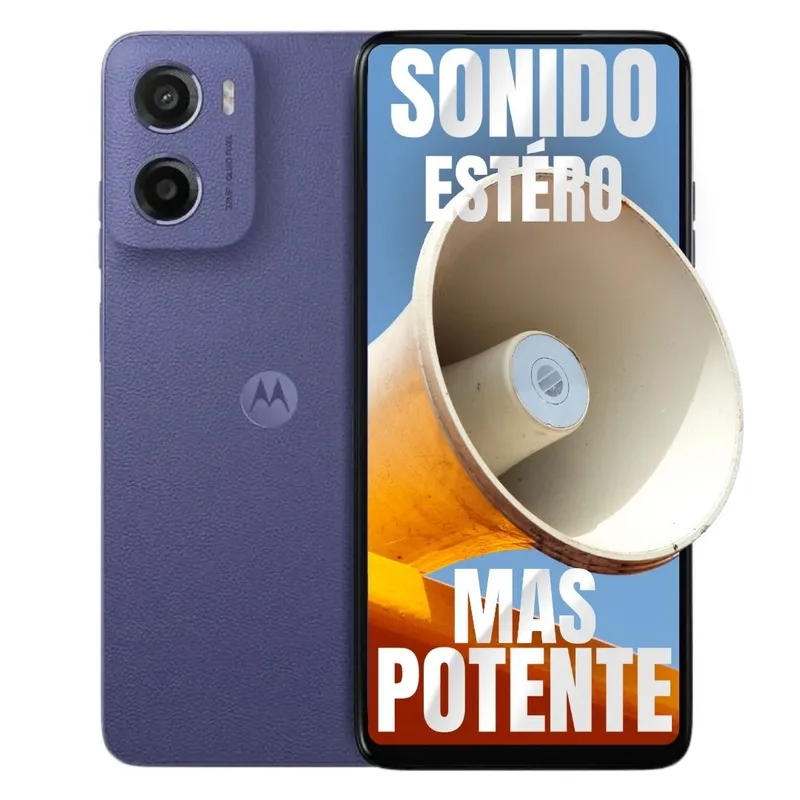 MOTOROLA - Celular MOTOROLA E15 64GB2+2GB - Morado