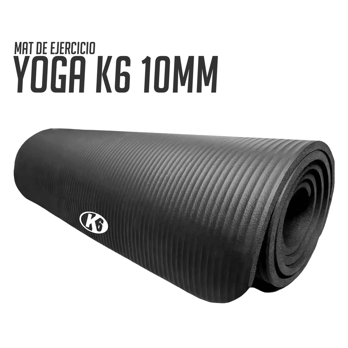 K6 - Tapete Colchoneta Mat para Ejecicios De Yoga y Pilates K6 Antideslizante de 3mm de Grosor