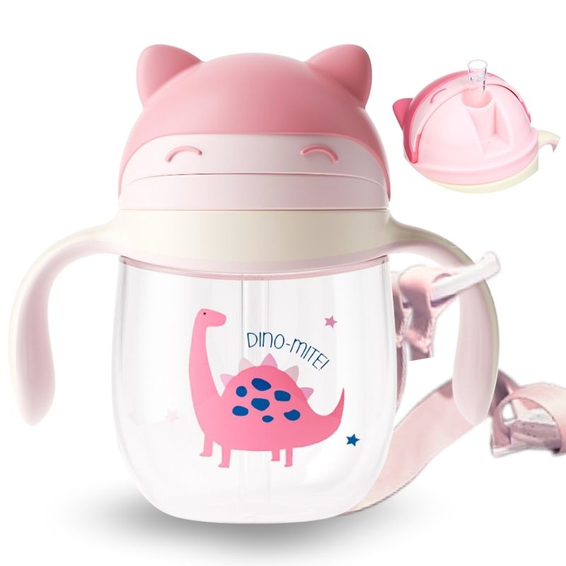 AMERICAN GENERICS - Vaso Entrenador Para Bebe Pitillo 360° Tritan Con Colgadera