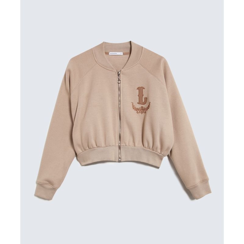 Buzo Para Mujer Zipper Color Piel Marca Seven Seven #28060446