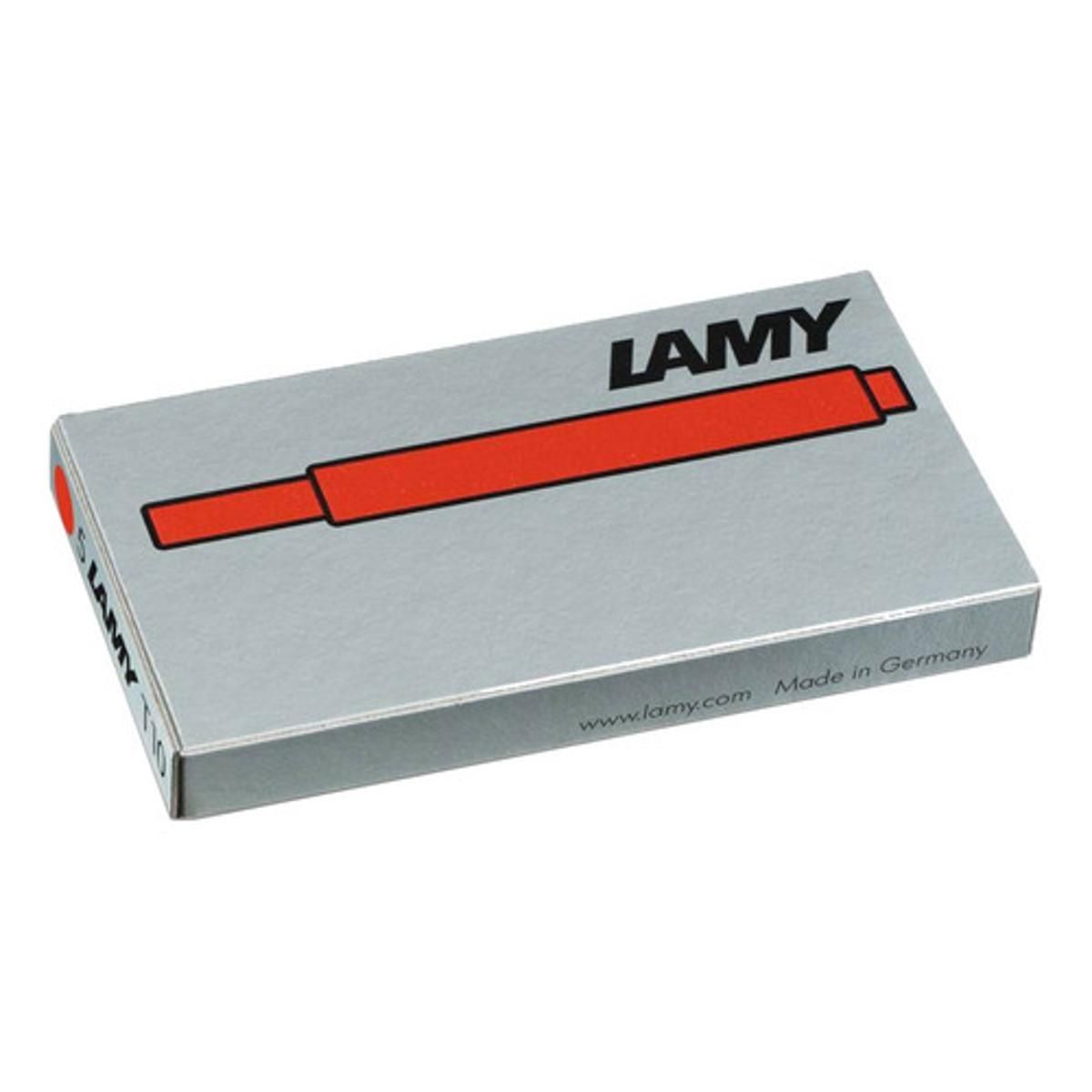 LAMY - 10 Recambios Tinta Lamy T10 Rojo
