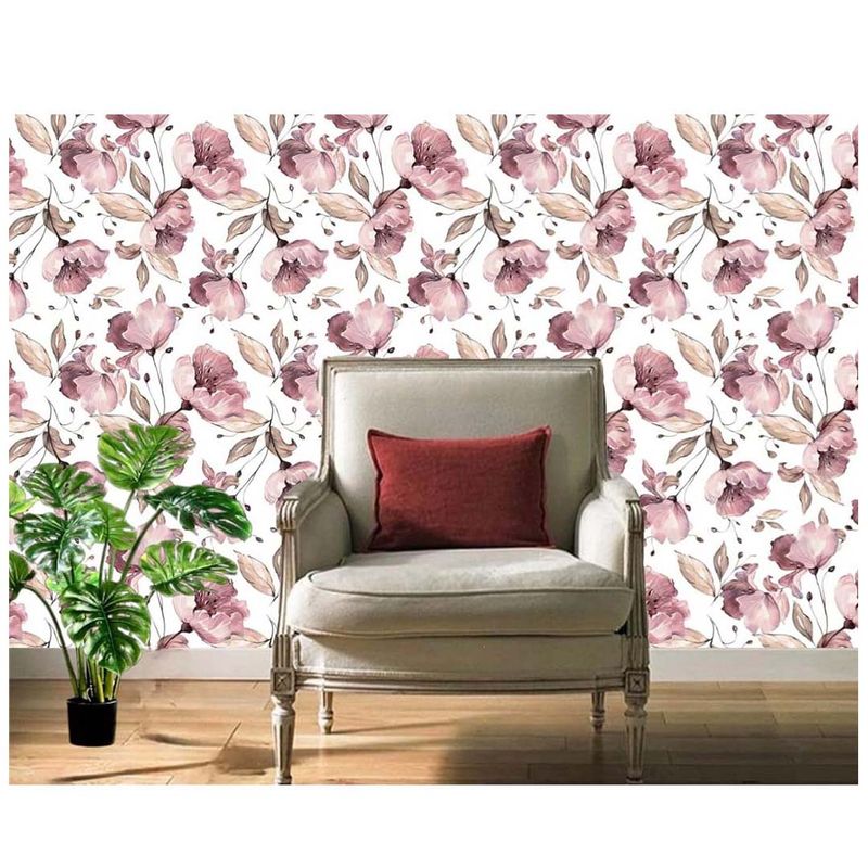 GENERAL - Papel Vinilo Adhesivo De 10 M X 45 Cm Floral