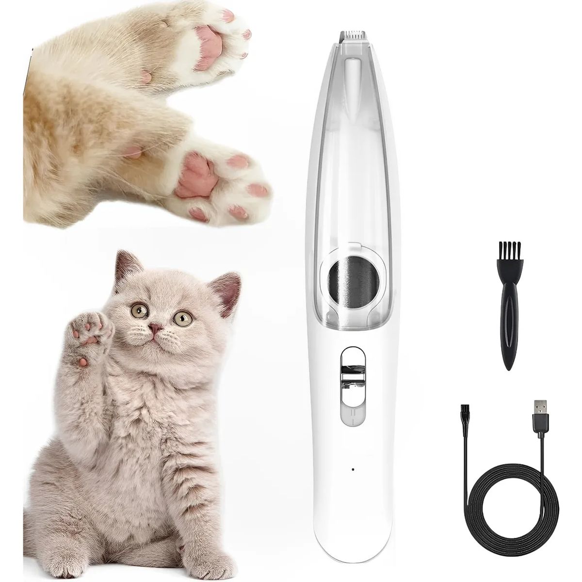 MILOPTS - Máquina Peluquera Para Patas De Mascotas Con Aspiradora
