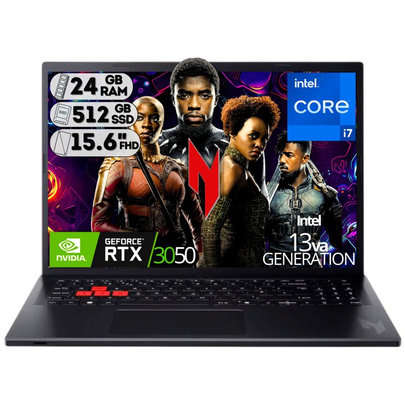 ACER - PORTATIL NITRO LITE INTEL I7-13620H RTX 3050 6GB SSD 512GB RAM 24GB 16" FHD