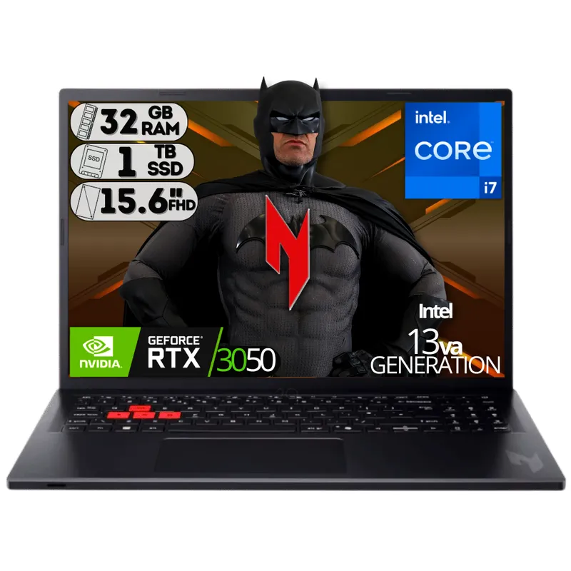 ACER - PORTATIL NITRO LITE INTEL I7-13620H RTX 3050 6GB SSD 1TB RAM 32GB 16" FHD