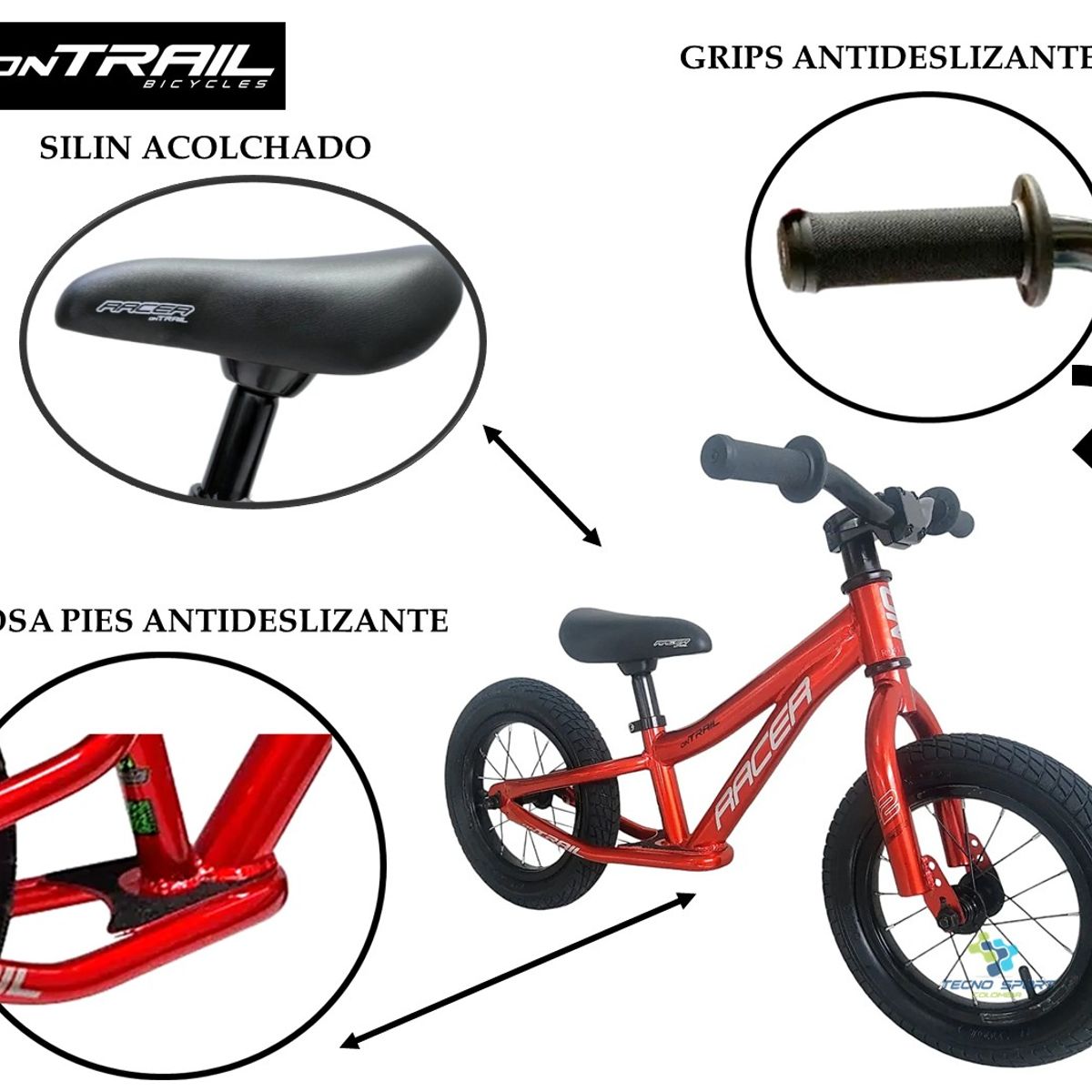 GW - Bicicleta Niña Niño Rin 12 Gw Impulso Balance