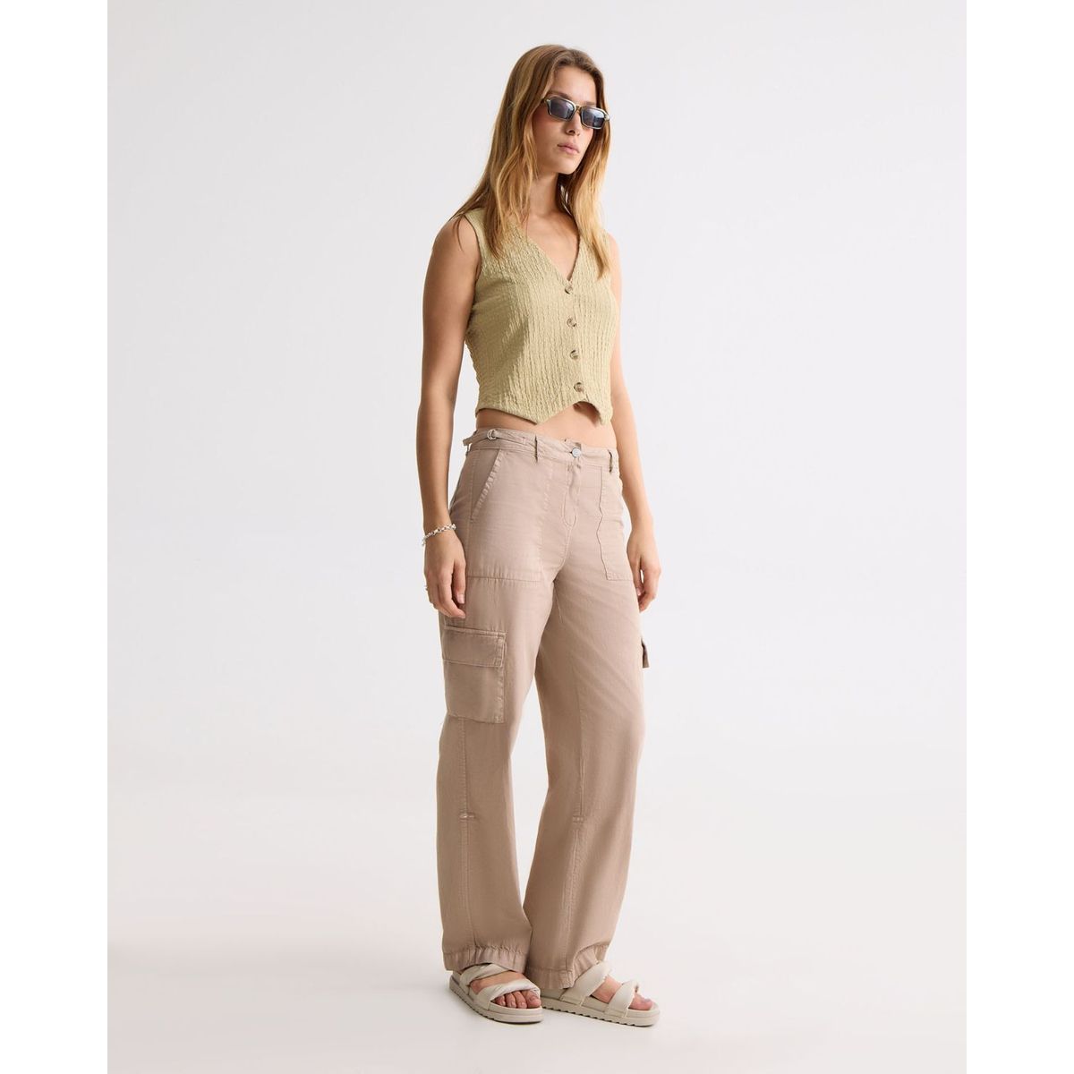 SEVEN SEVEN - Pantalón Para Mujer Moda Color Beige Marca Seven Seven #28071888