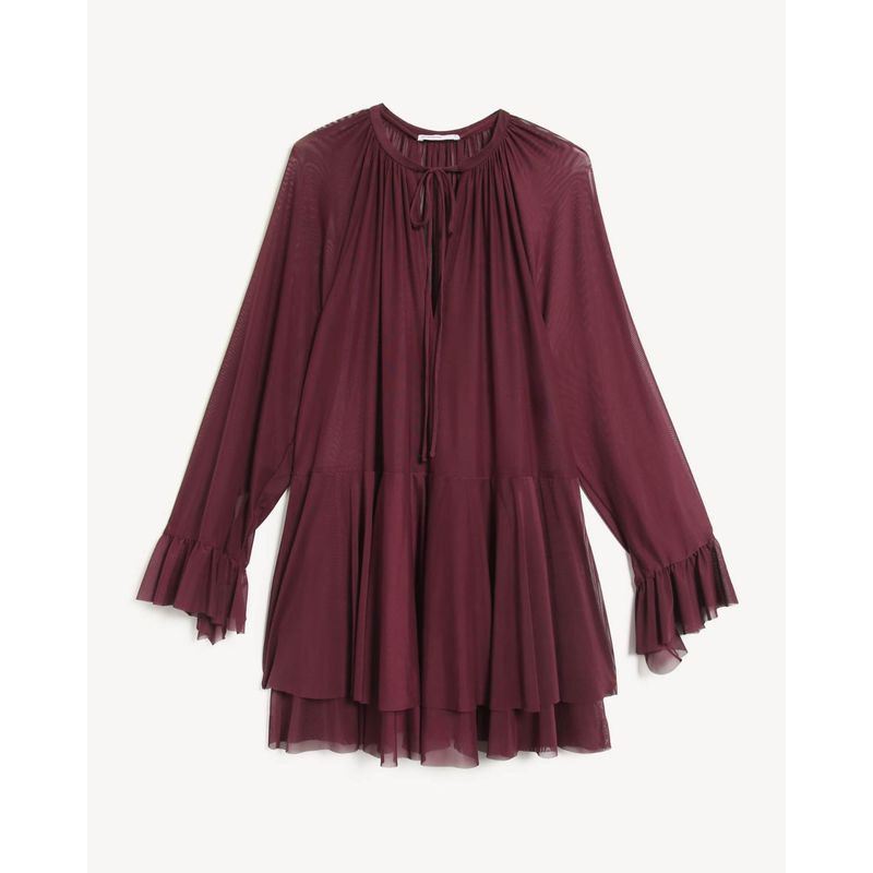 SEVEN SEVEN - Vestido Para Mujer ML Corto Color Vino Marca Seven Seven 28171500