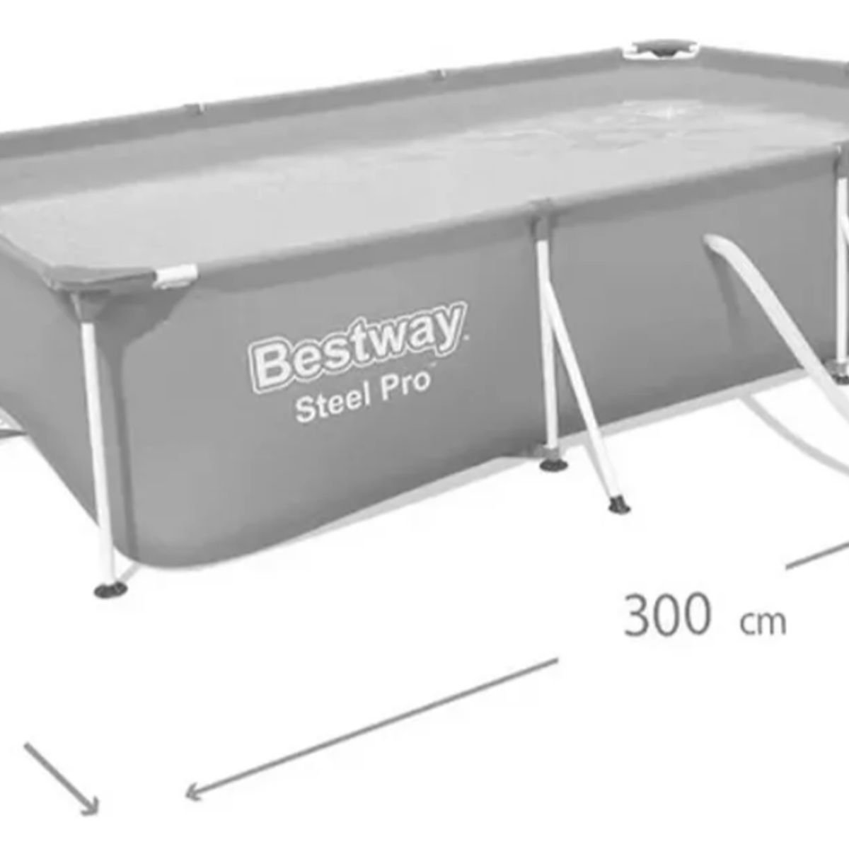 BESTWAY - Piscina Estructural Bestway 56412 3.00m x 2.01m x 66cm + Filtro