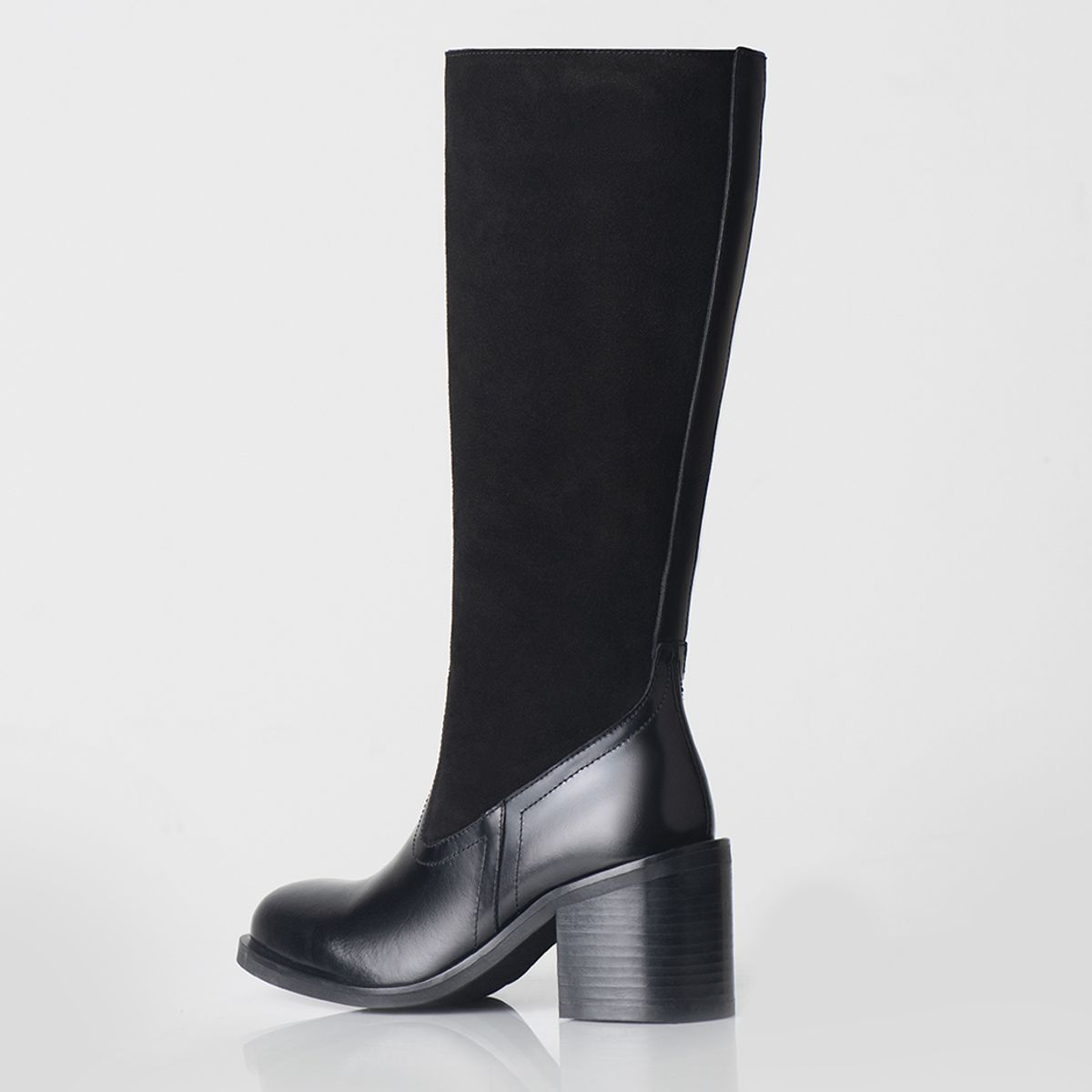 STIVALI - Bota Izcra Cuero  Gamuza Negro