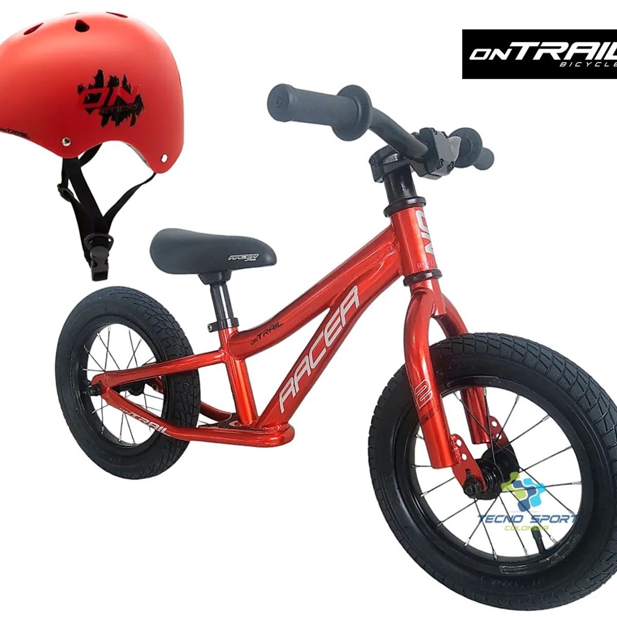 ONTRAIL - Bicicleta +casco Niño Niña Rin 12 ONTRAIL Balance Iniciacion