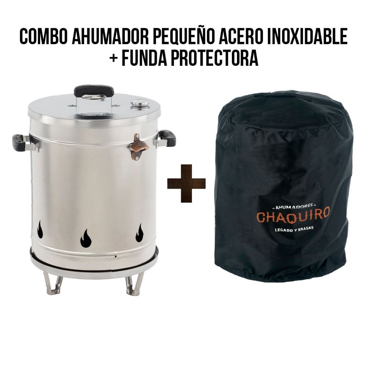 AHUMADORES CHAQUIRO - Barril ahumador de 15 libras + funda