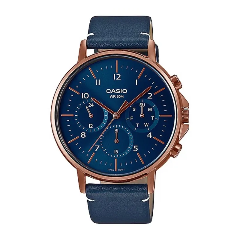 CASIO - Reloj Casio MTP-E321RL-2A Azul Para Caballero