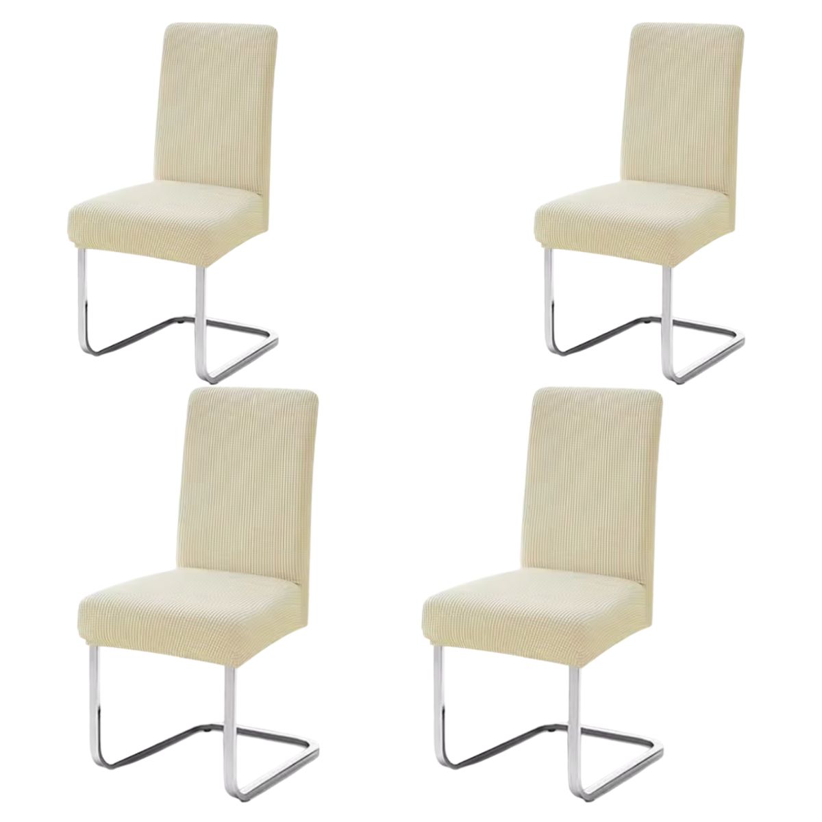 GENERICO - Fundas Para Silla 4 Piezas Comedor Impermeable Elástica