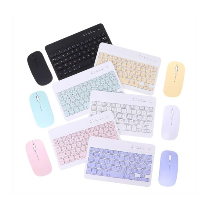 GENERICO - Teclado Inalámbrico Bluetooth AN-030 con Mouse