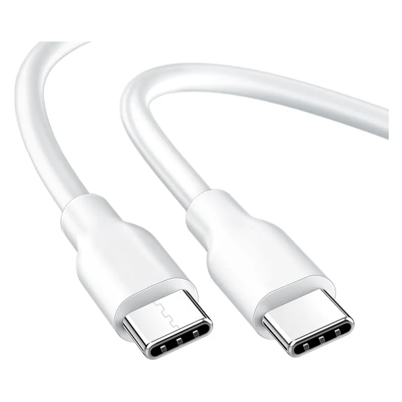 DANKI - Cable Carga Rapida 3A Tipo C 1 Metro Diseno Clasico Conexion Blanco