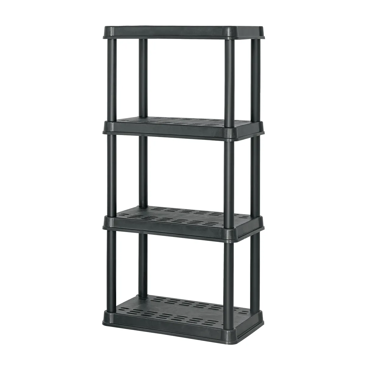 PRETUL - Estante Plástico 125x38x61cm 4 Repisas Pretul Carga 175kg