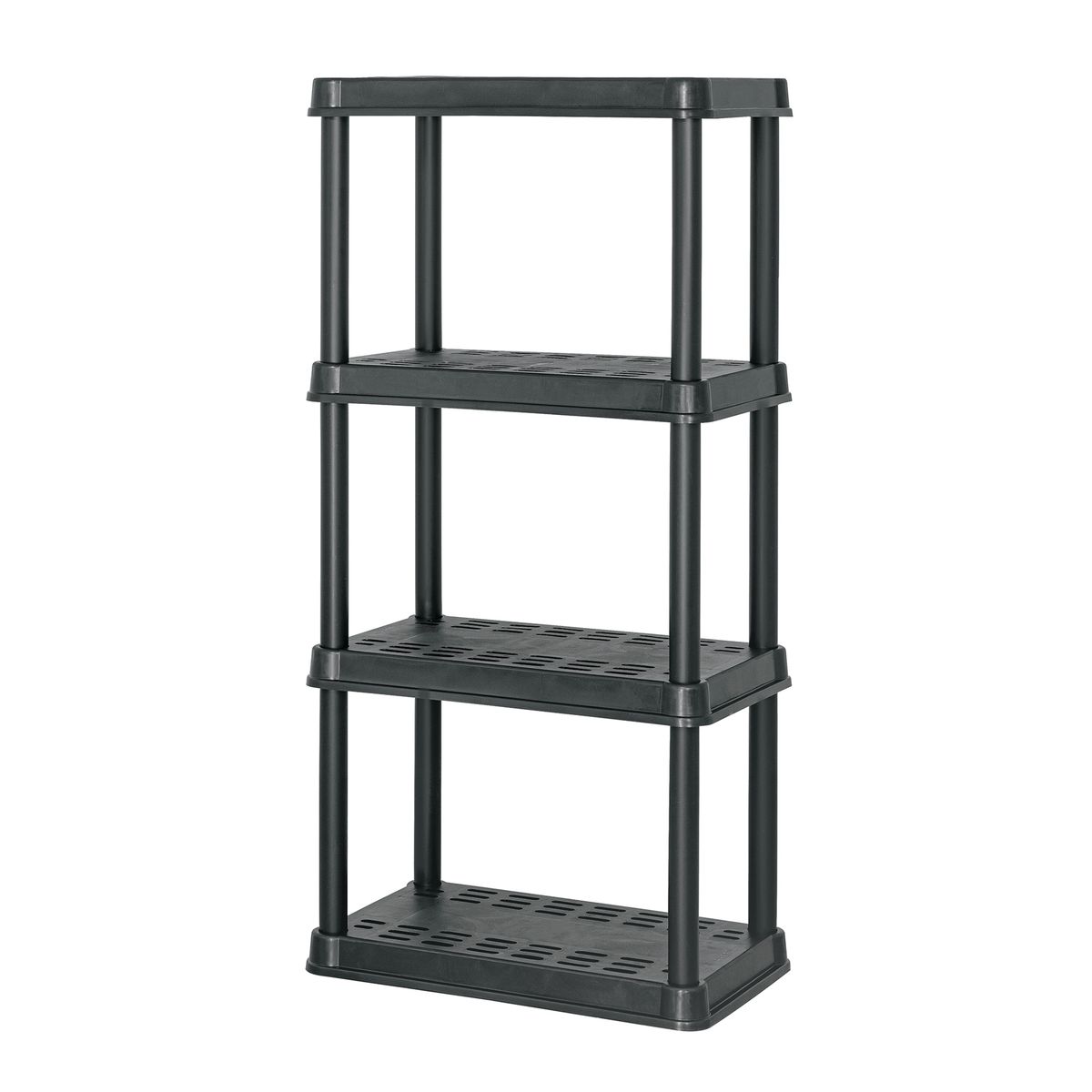 PRETUL - Estante Plástico 125x38x61cm 4 Repisas Pretul Carga 175kg