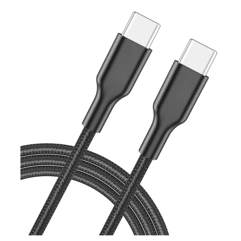 DANKI - Cable Carga Rapida Tipo C Metro Recubrimiento Nylon Trenzado Negro