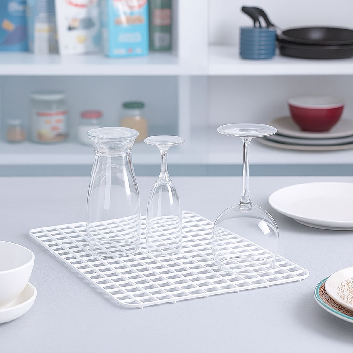 VANYPLAS - Rejilla Lavaplatos Beige Individual Protección Loza