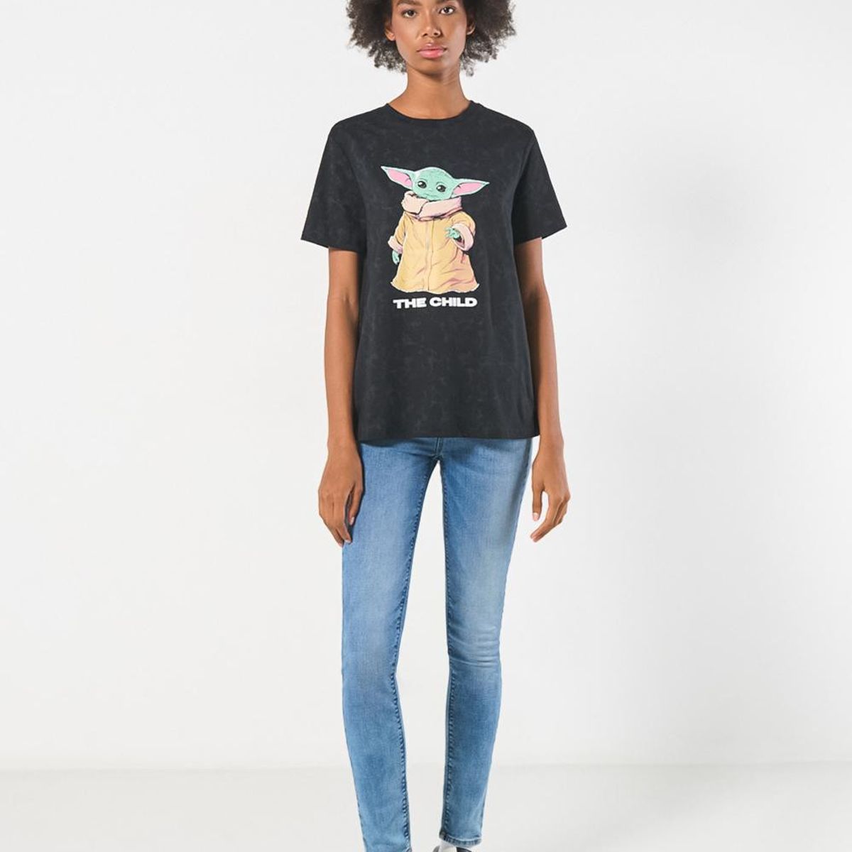 KOAJ - KOAJ Camiseta unicolor para mujer manga corta estampada en fre MUJER