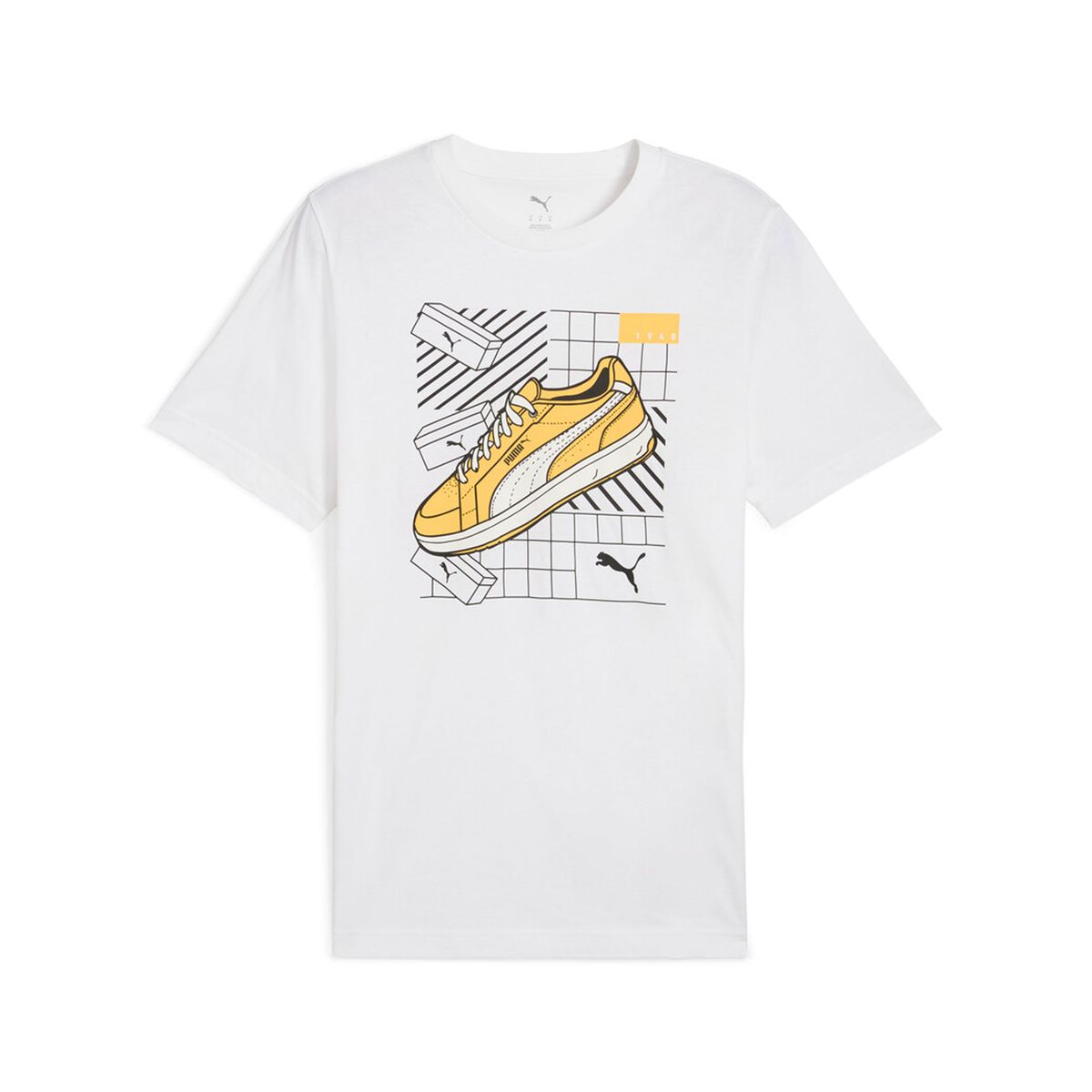 PUMA - Camisa Tshirt Marca Puma Graphics Sneaker Tee Blanco Hombre