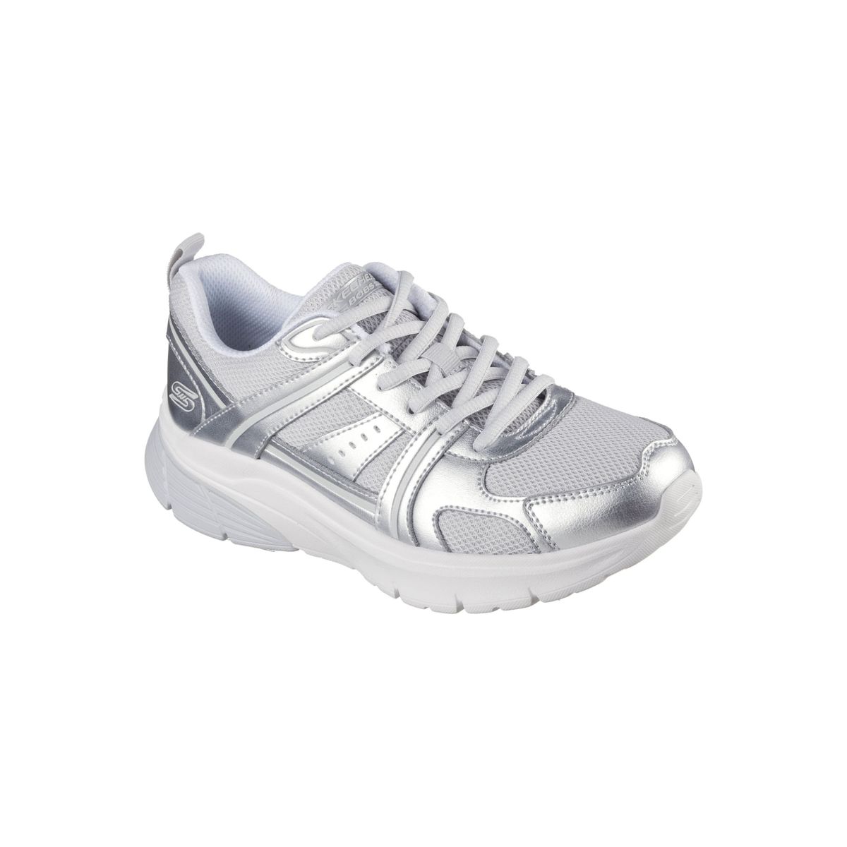 SKECHERS - Tenis Skechers BOBS Sport para Mujer Vamos Gris Plata