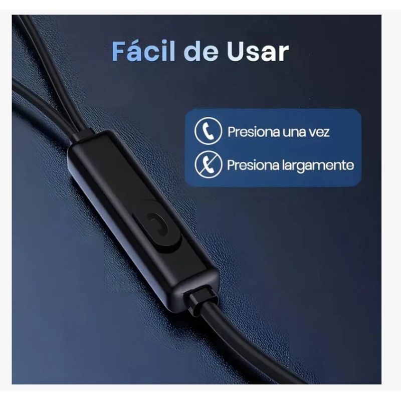 GENERICO - Audífonos Alámbricos Tipo C AUT124  1hora