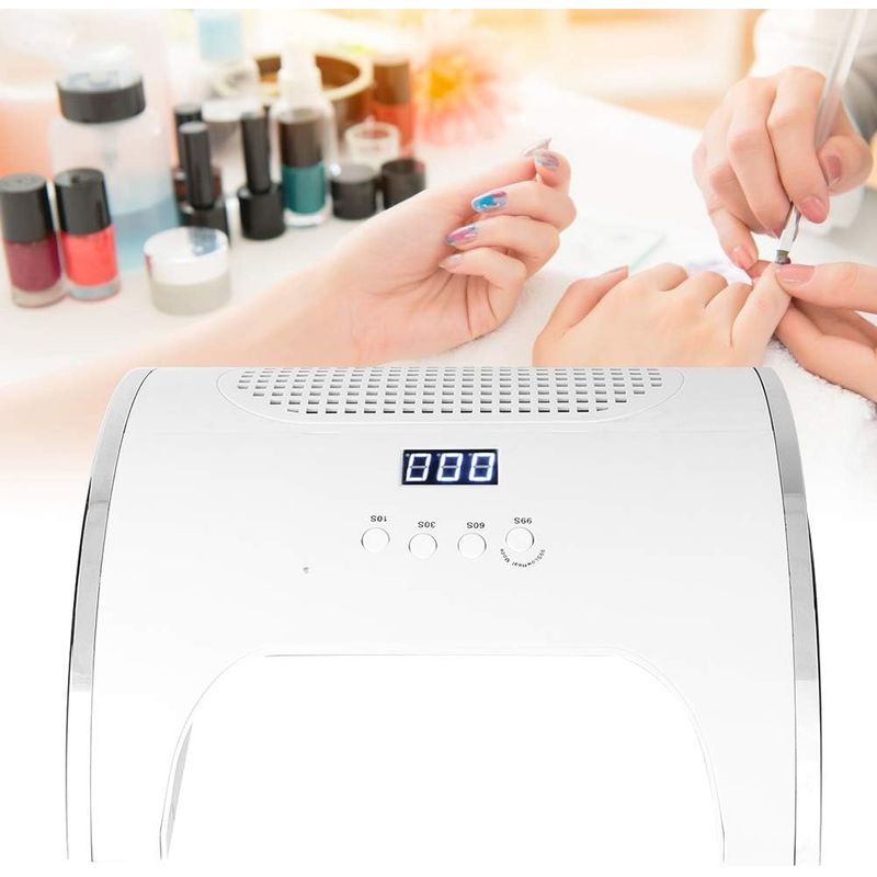 GENERICO - Lámpara De Uñas Uv Led Con Extractor De Polvo 88w