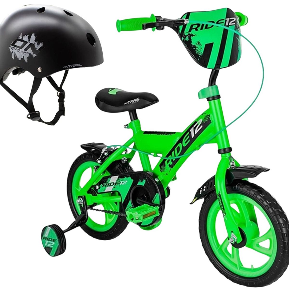 ONTRAIL - Bicicleta Casco Rin 12 Niño Niña ONTRAIL