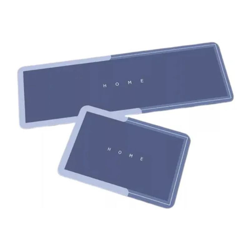 GENERICO - Tapete Alfombra Cocina Absorbente Y Antideslizante  Azul