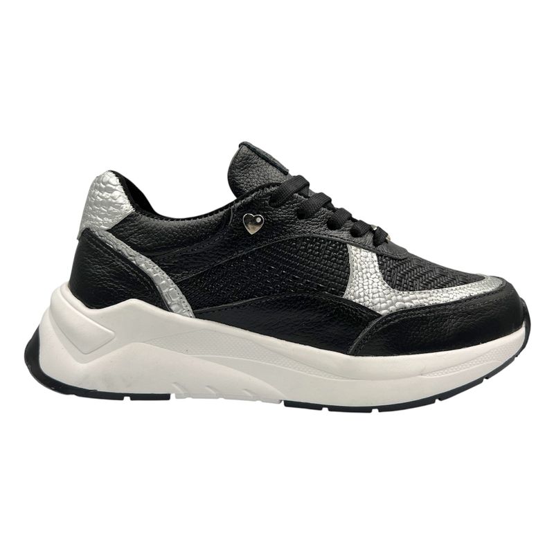 CALZADO BONT - Tenis CUERO Mujer Deportivo Negro Bont Baru