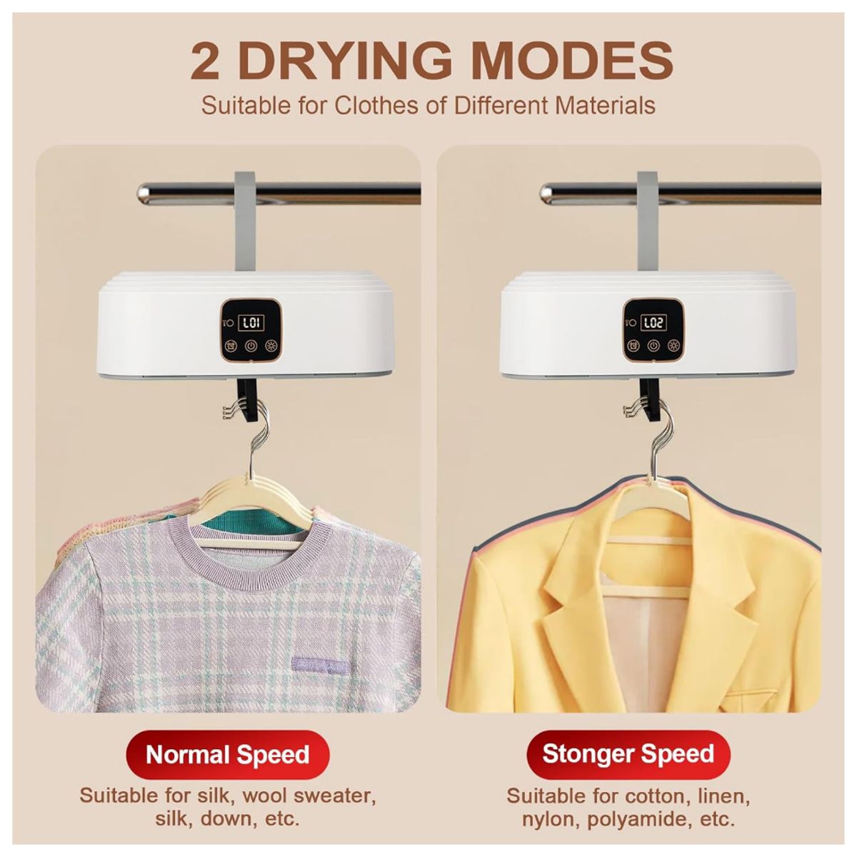 GENERICO - Secadora De Ropa Eléctrica Tendedero Portátil Plegable