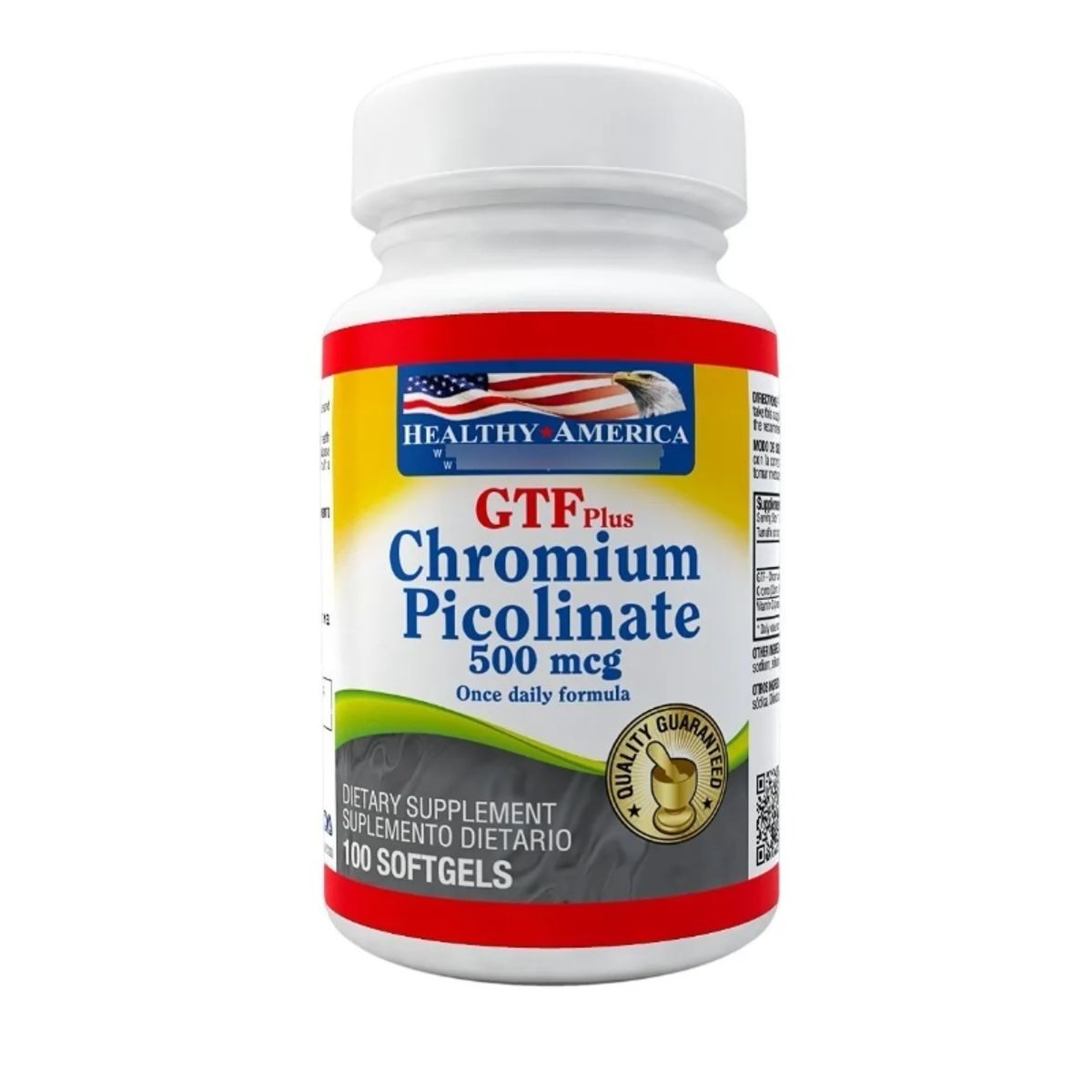 HEALTHY AMERICA - PICOLINATO DE CROMO X 100 CAPSULAS BLANDAS