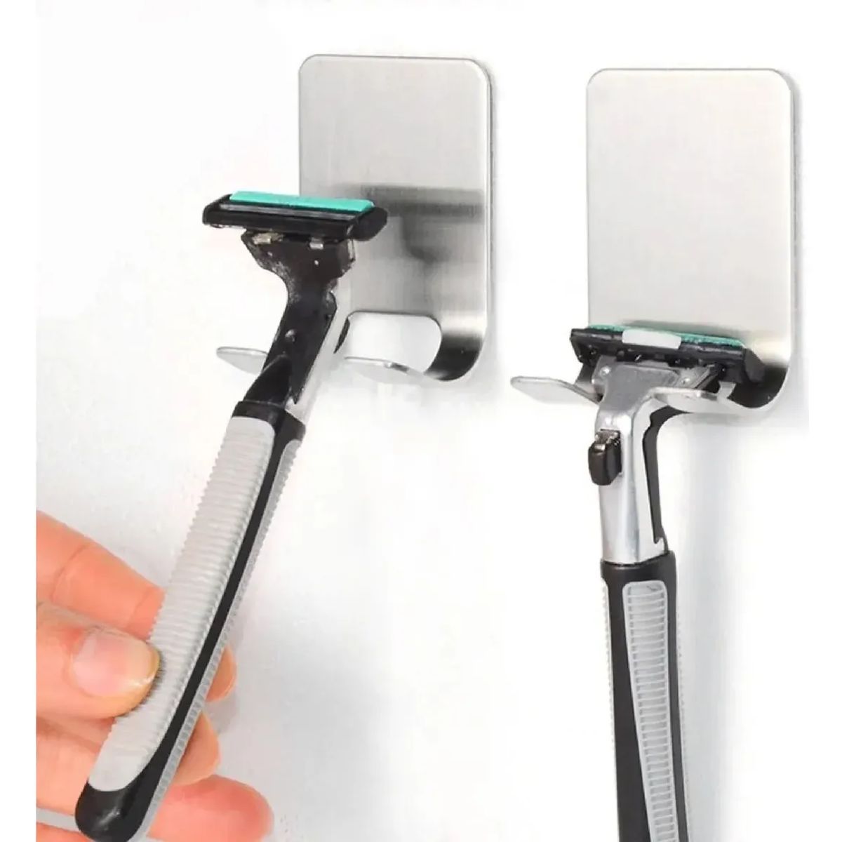 MILOPTS - Soporte Adhesivo Toallero Afeitadora Baño Cocina Set X3 Und