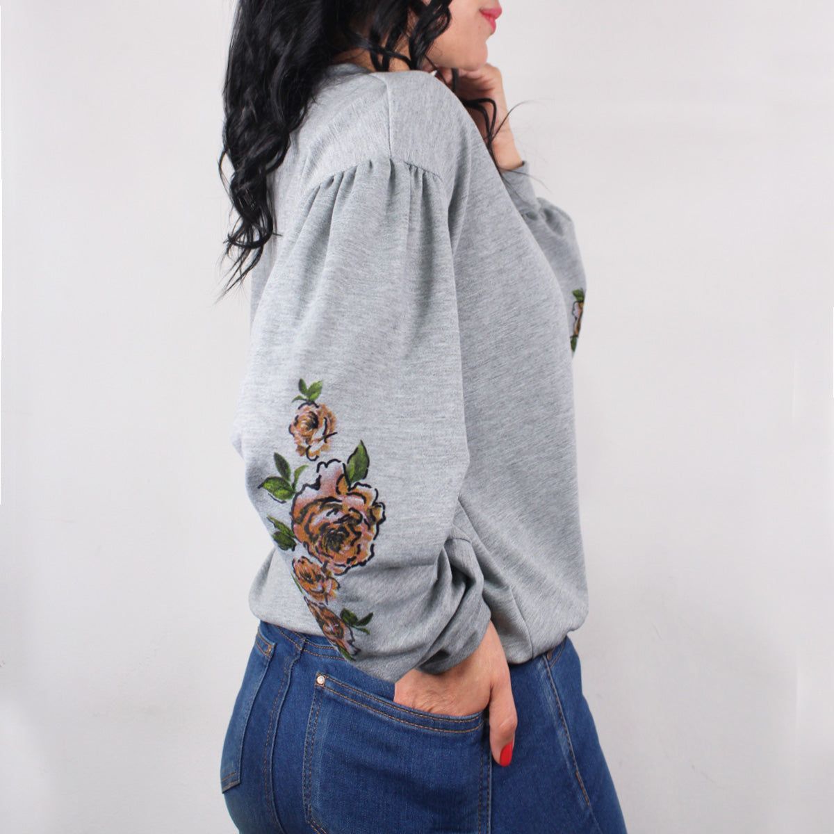 LEC LEE - Buzo Estampado Para Mujer Lec Lee - Gris