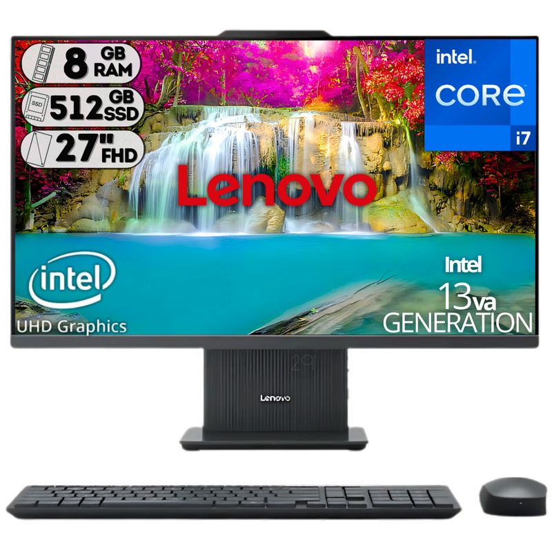 LENOVO - TODO EN UNO LENOVO 27IRH9 -INTEL CORE I7 13620H -8GB DDR5 512GB SSD PANTALLA 27